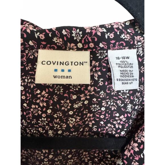 Floral Button-Up Blouse - Size 16-18W - Picture 5 of 5